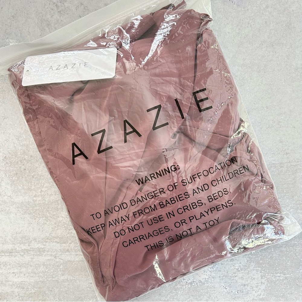 AZAZIE Lennon A-Line Lace Strappy Back Chiffon Dress, Amethyst 12 NWT - Picture 12 of 13